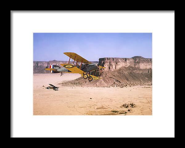 Aircraft Framed Print featuring the photograph Bristol Fighter - Aden Protectorate by Pat Speirs