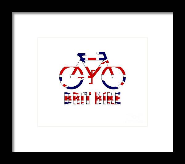 Uk Framed Print featuring the digital art Brit Bike by Roger Lighterness