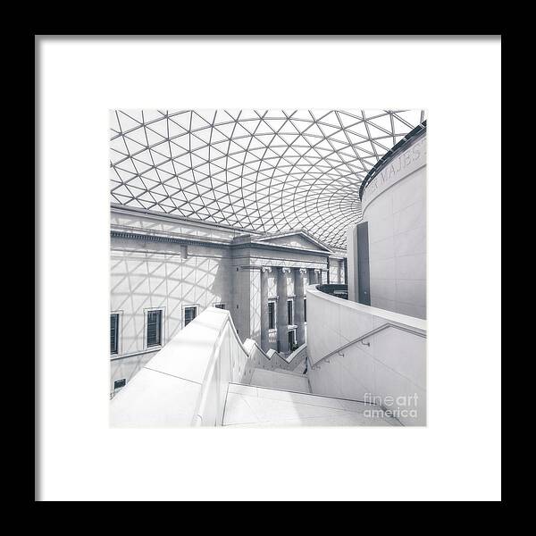 British Museum Framed Print featuring the photograph British Museum Great Court No.4 by Philip Preston