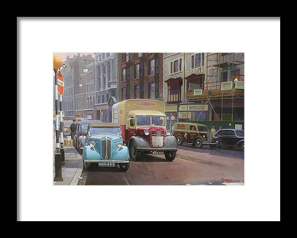 Commission A Painting Framed Print featuring the painting British Railways Austin K2 by Mike Jeffries