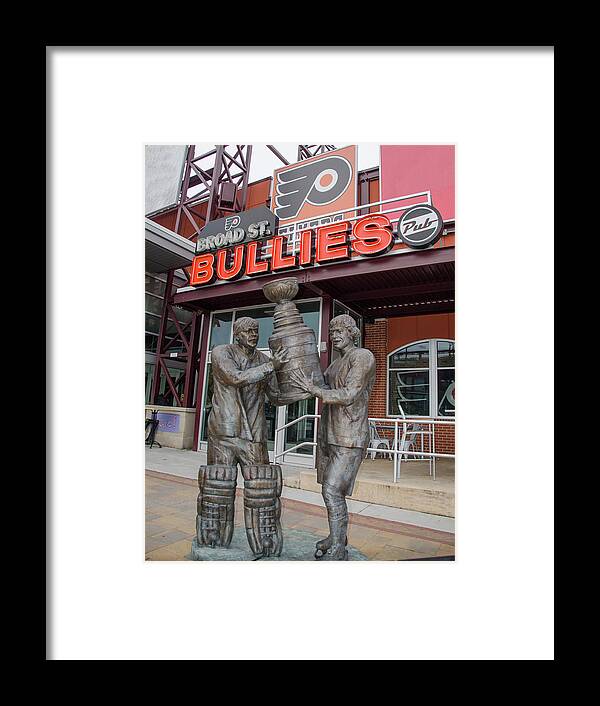 Broad Framed Print featuring the photograph Broad Street Bullies Pub - Clarke and Parant by Bill Cannon