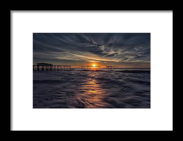 Frisco Pier Framed Print featuring the photograph Broken and Beautiful series #1 by C Renee Martin