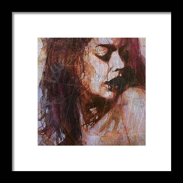 Model Framed Print featuring the painting Broken Down Angel by Paul Lovering