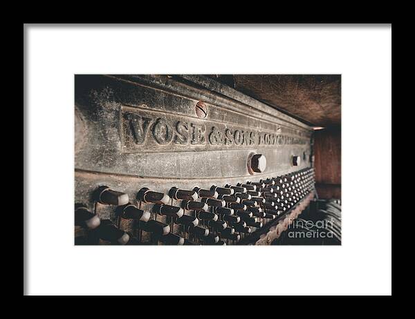 Rosie's Den Cafe Framed Print featuring the photograph Broken Piano #2 by Iryna Liveoak
