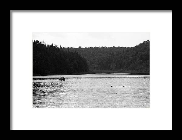 America Framed Print featuring the photograph Brookfield, Vt - Swimming Hole 2006 BW by Frank Romeo