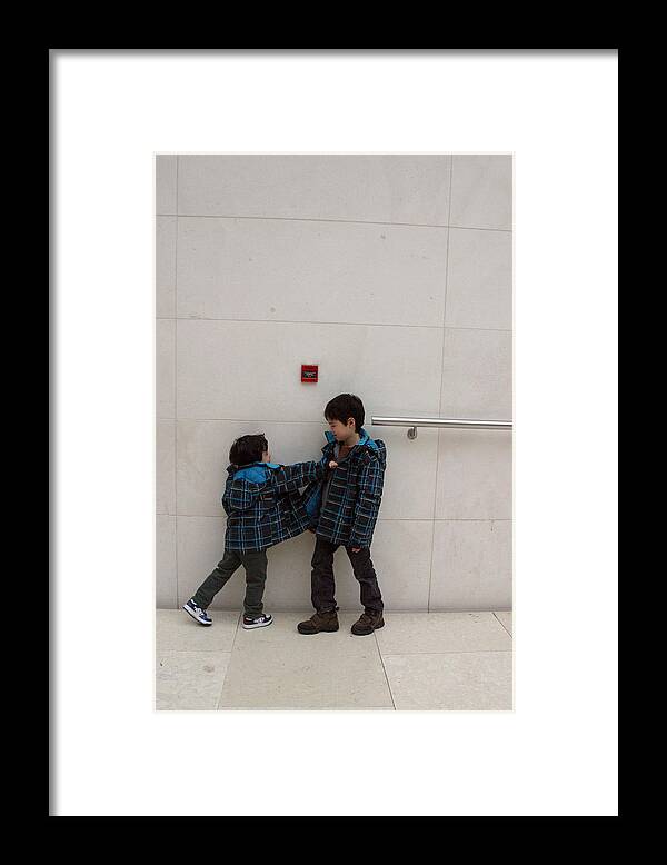 Jez C Self Framed Print featuring the photograph Brotherly Love 1 by Jez C Self