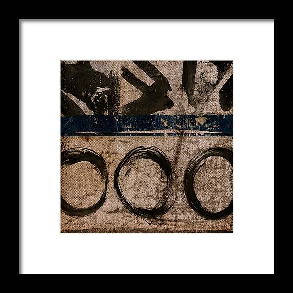 Brown Framed Print featuring the photograph Brown and Blue Vibe by Carol Leigh