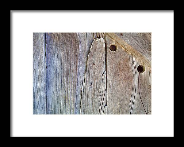 Americana Framed Print featuring the photograph Brown Wood Barn Door by David Letts