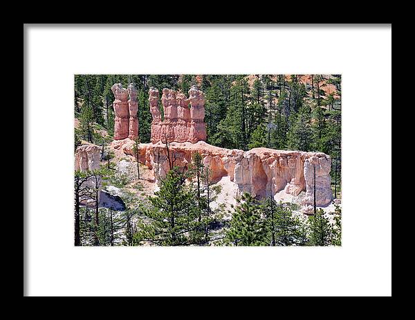 Bryce Framed Print featuring the photograph Bryce Canyon Backcountry by Bruce Gourley