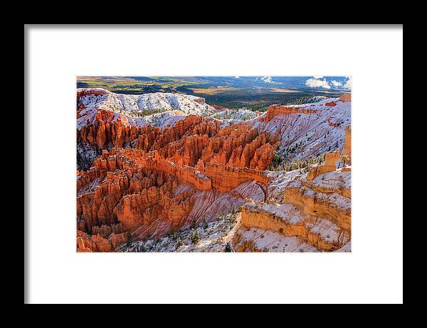 Canyon Framed Print featuring the photograph Bryce Canyon by John Roach
