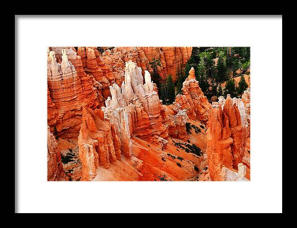 Bryce Framed Print featuring the photograph Bryce Canyon - Utah by Steve Snyder