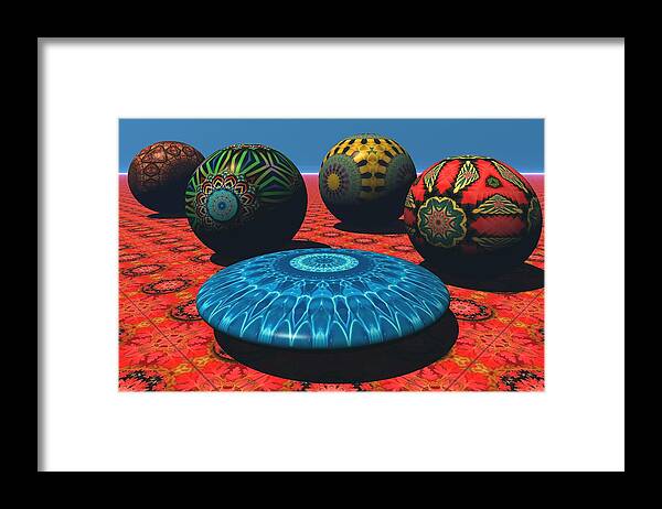 Bryce Framed Print featuring the digital art Bryce Kaleidoscope Sampler by Lyle Hatch