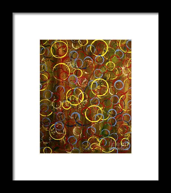 Colors Framed Print featuring the painting Bubbles in Light by Leslie Revels