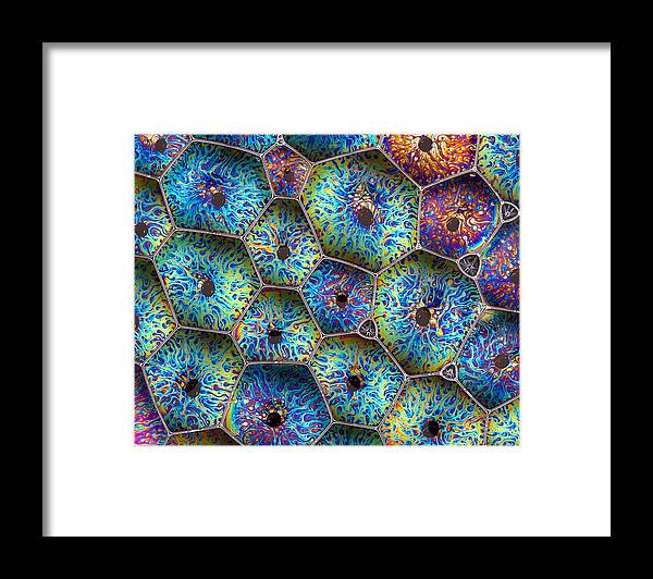 Blue Framed Print featuring the photograph Bubbles by Jean Noren
