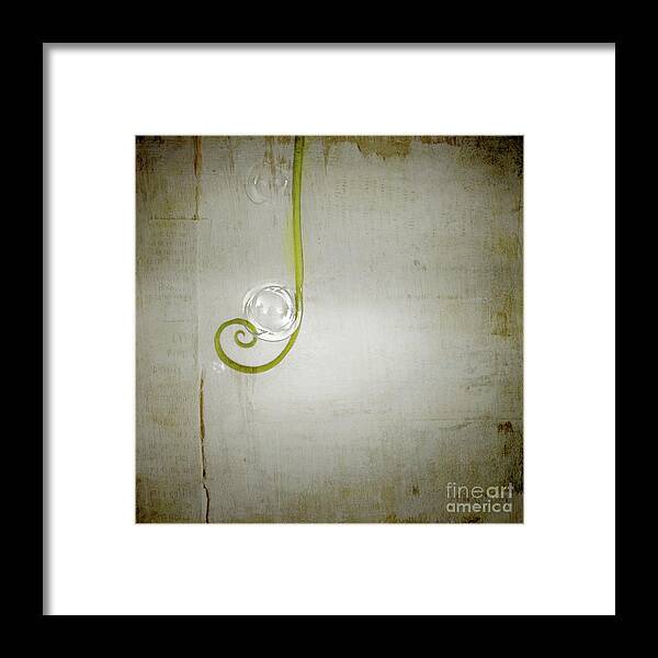 Bubble Framed Print featuring the digital art Bubbling - 02tt04a by Variance Collections