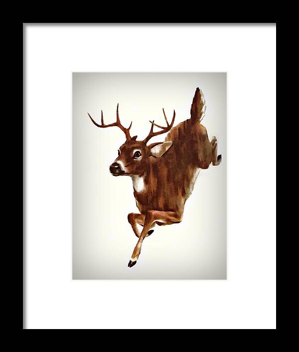 Buck Framed Print featuring the mixed media Buck On The Run by Movie Poster Prints