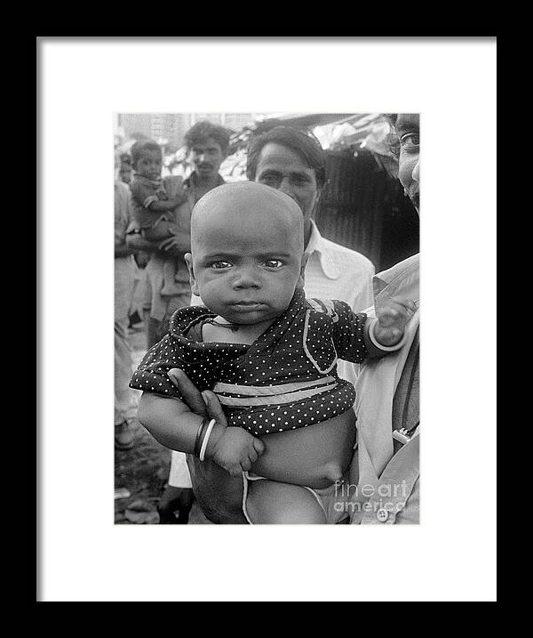 Buddha Baby Framed Print featuring the photograph Buddha Baby, Mumbai India by Wernher Krutein