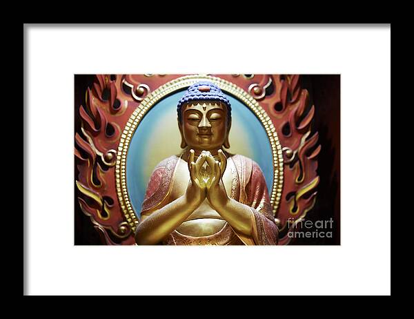 Buddha Framed Print featuring the photograph Buddha Tooth Relic Temple 1 by Dean Harte