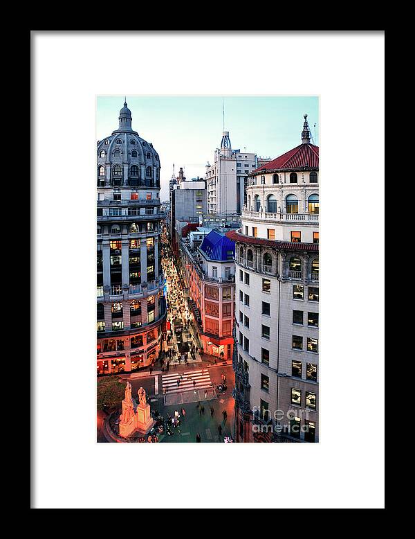 Florida Framed Print featuring the photograph Buenos Aires street I by Bernardo Galmarini