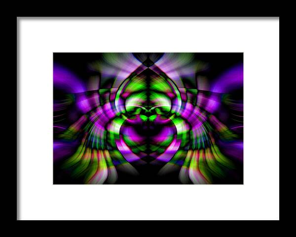 Purple Framed Print featuring the photograph Bug With Wings by Cherie Duran