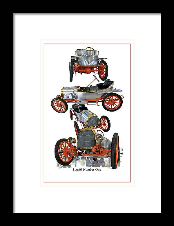 Bugatti Framed Print featuring the photograph Bugatti Number One by Tom Griffithe