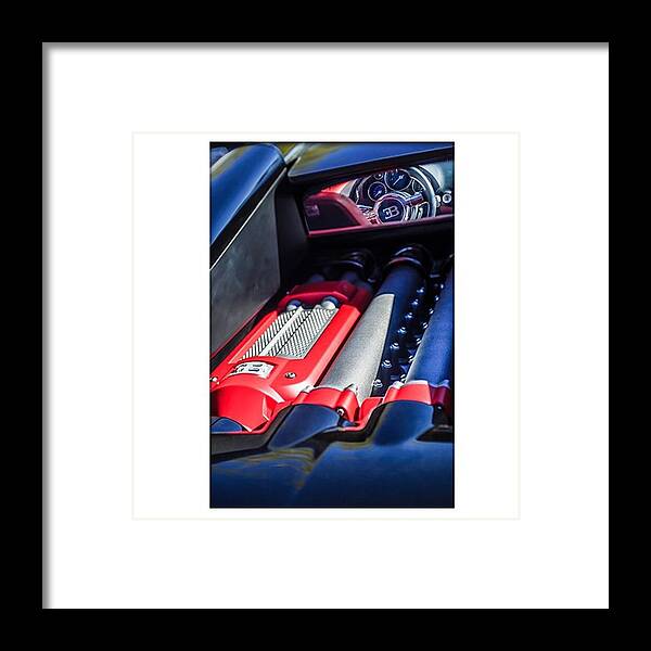 Supercars Framed Print featuring the photograph Bugatti Veyron Legend. #bugatti by Jill Reger