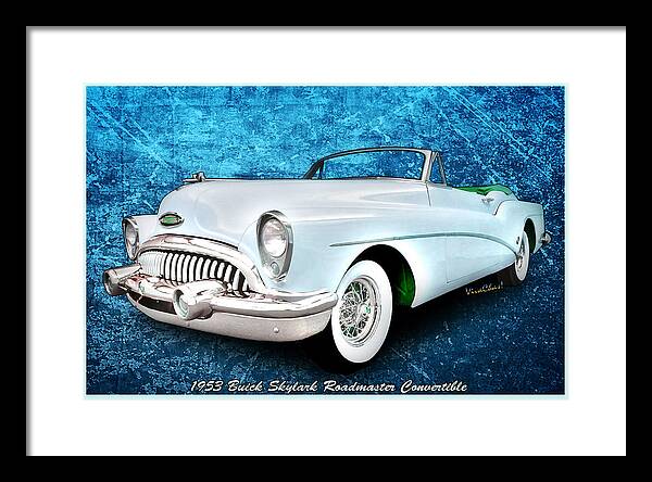 1953 Framed Print featuring the photograph Buick Skylark Roadmaster Convertible for 1953 by Chas Sinklier