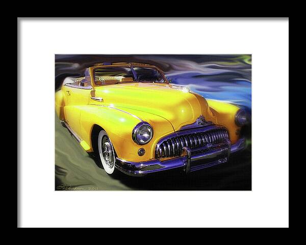 Buick Framed Print featuring the photograph Buick Time Warp by Pat Davidson