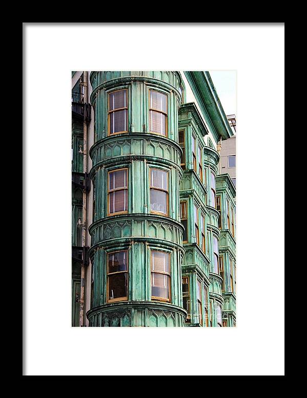 Building Framed Print featuring the photograph Building In Patina by Jody Frankel 