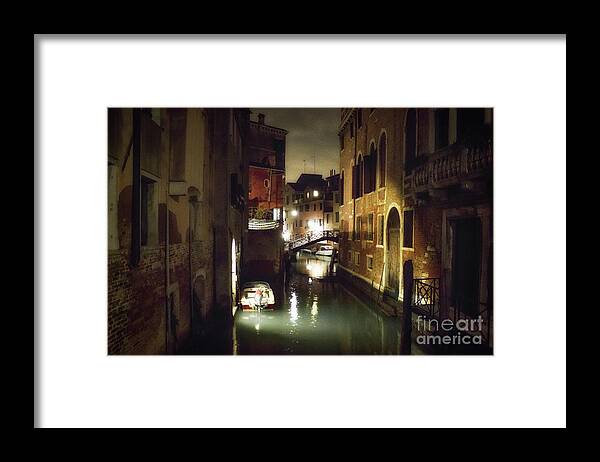 Venice Framed Print featuring the photograph Buona Notte by Becqi Sherman