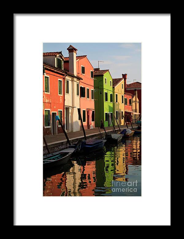 Burano Framed Print featuring the photograph Burano Reflections by Dennis Hedberg