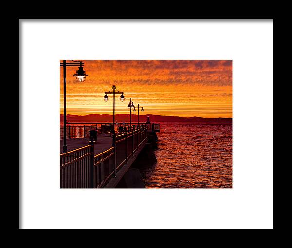 Burlington Framed Print featuring the photograph Burlington Sunset by Jim Proctor