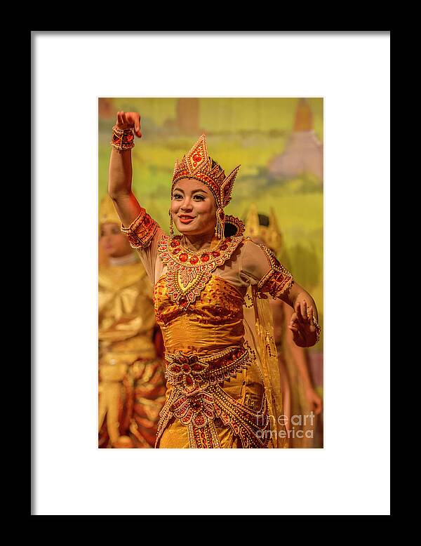 Dance Framed Print featuring the photograph Burmese Dance 2 by Werner Padarin