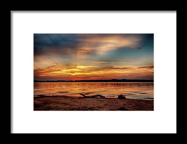 Horizontal Framed Print featuring the photograph Burning Sky by Doug Long