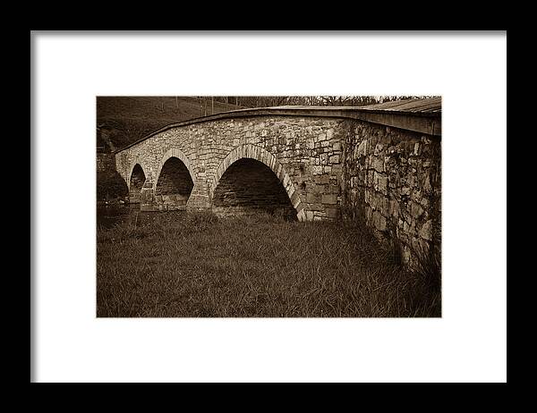 Anbp Framed Print featuring the photograph Burnside Bridge by James Oppenheim