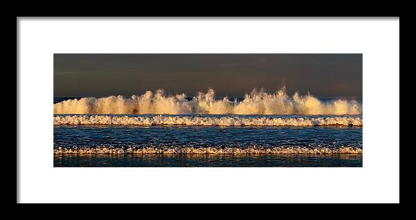 Ocean Framed Print featuring the photograph Dancing Waves by Christy Pooschke