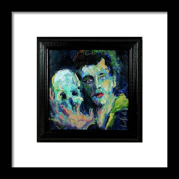 Painting Framed Print featuring the painting Burton's Hamlet by Les Leffingwell