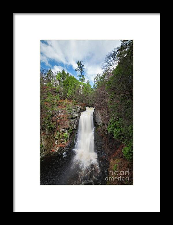 Main Framed Print featuring the photograph Bushkill Falls by Michael Ver Sprill