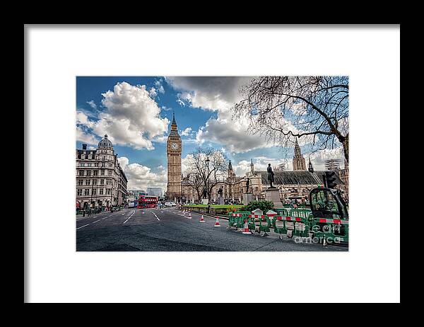 Ben Framed Print featuring the photograph Busy road by Mariusz Talarek
