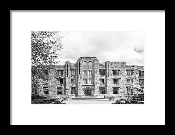 Butler University Framed Print featuring the photograph Butler University Schwitzer Residence Hall by University Icons