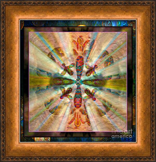 Butterfly Illusions By Wbk Framed Print featuring the mixed media Butterfly Illusions by Wbk