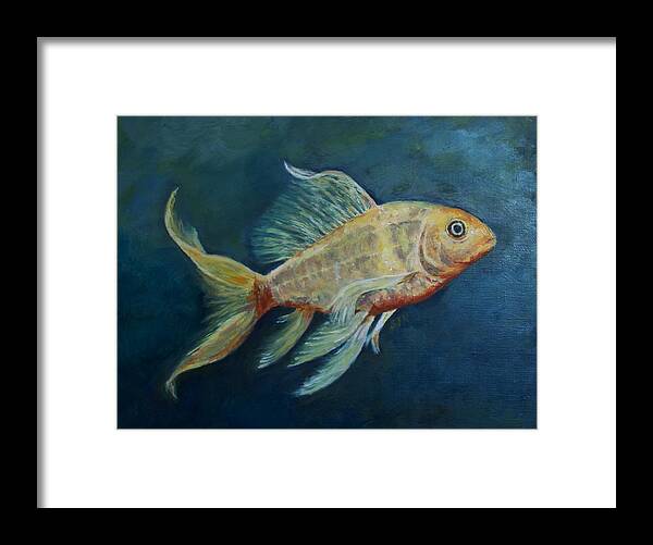 Koi Framed Print featuring the painting Butterfly Koi II by Sandra Nardone