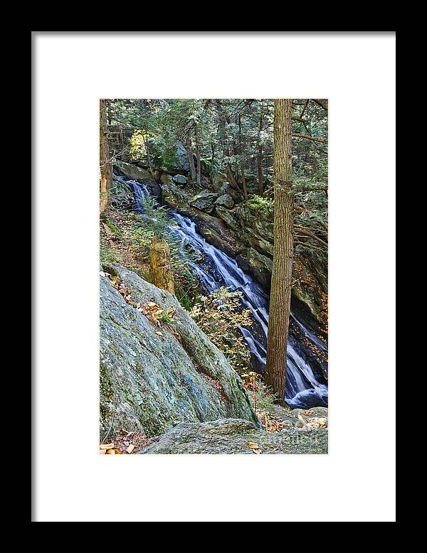 Water Fall Framed Print featuring the photograph Buttermilk Falls by Edward Sobuta