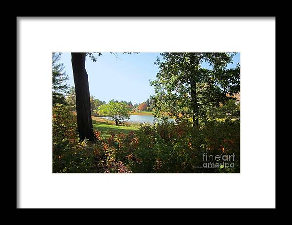 Photography Framed Print featuring the photograph By the Lake by Kathie Chicoine