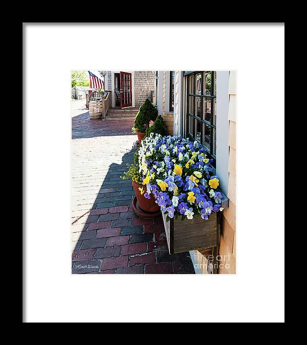 By The Nantucket Boat Basin Framed Print featuring the photograph By The Nantucket Boat Basin by Michelle Constantine