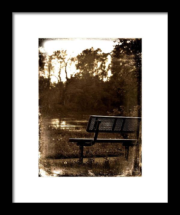 Missouri River Framed Print featuring the photograph By the River by Kim Blaylock
