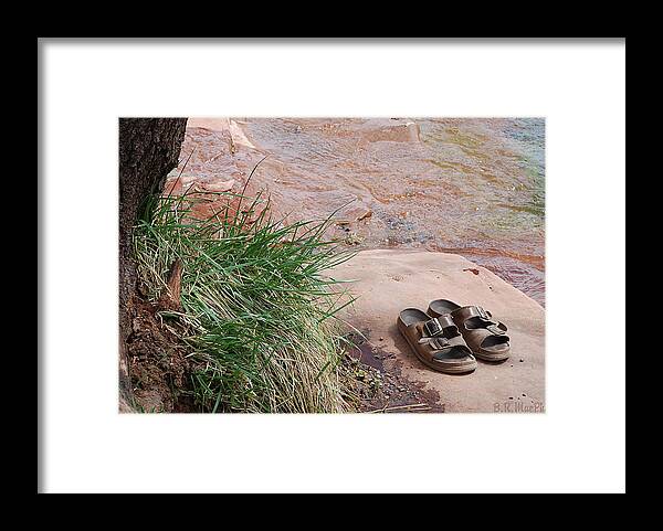 River Framed Print featuring the photograph By the Riverside by Barbara MacPhail