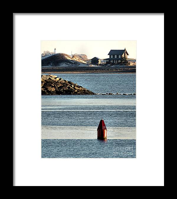 Seascapes Framed Print featuring the photograph By the Sea by Janice Drew