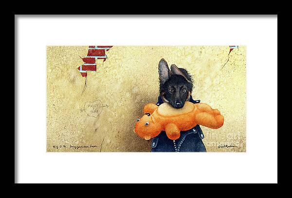 Will Bullas Framed Print featuring the painting B.Y.O.B. - bring your own bear... by Will Bullas