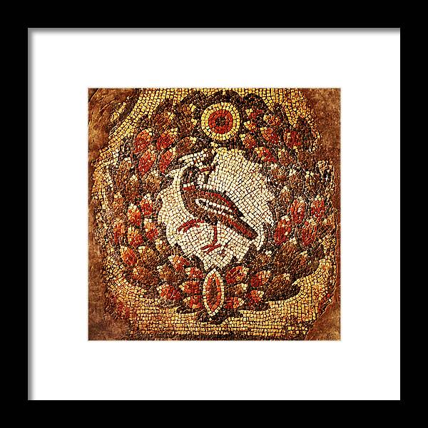 Bird Framed Print featuring the digital art Byzantine Bird by Asok Mukhopadhyay